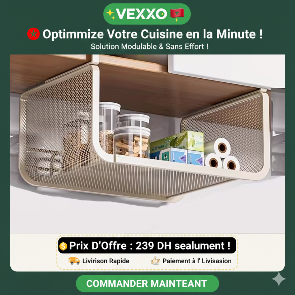 🏠 Organisateur de Cuisine Télescopique en Acier Carbone Premium