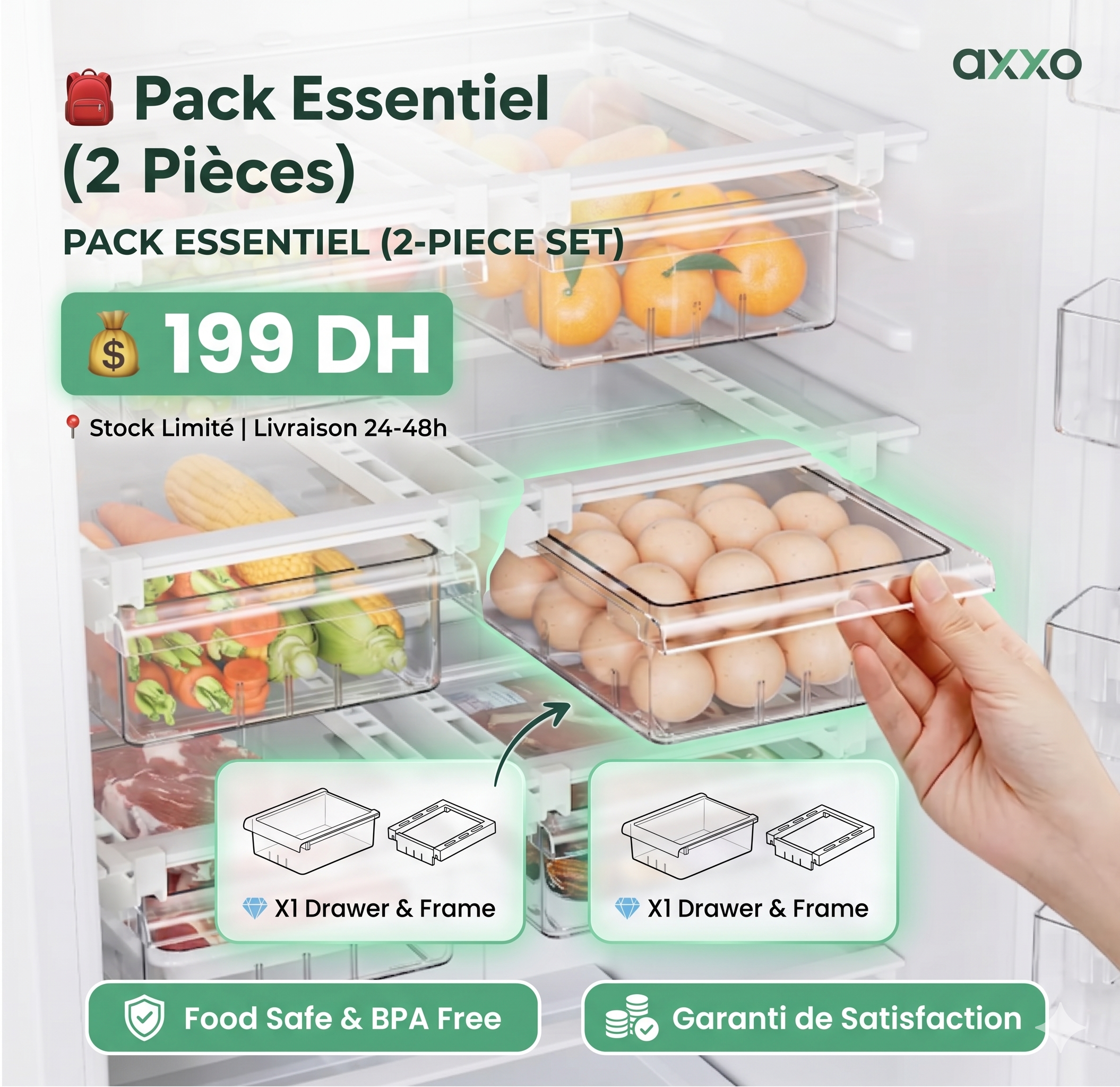 Pack de 2 Tiroirs Intelligents